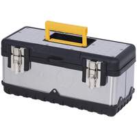 JPSTB-15 Stainless Steel Hand Tool Box, 6-1/4" D x 15" W x 7" H, Black/Silver Northern Industrial Supply Inc.