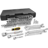 Jeu d'outils pour m&eacute;caniciens &agrave; 6 et 12 pans standards et profonds de 1/4", 3/8" et 1/2" SAE/m&eacute;triques Northern Industrial Supply Inc.