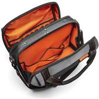 17" Tradesman Closed Top Tool Bag, Polyester, 3 Pockets, Black/Grey/Orange Northern Industrial Supply Inc.