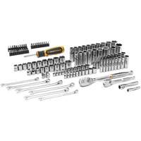 Jeu d'outils manuels pour m&eacute;canicien 90T SAE/m&eacute;trique avec prises 1/4" & 3/8" Northern Industrial Supply Inc.