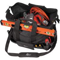 Phantom Collection 18" Contractor's Tool Bag, Ballistic Polyester, 25 Pockets, Black Northern Industrial Supply Inc.