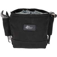 Phantom Collection Nut & Bolt Bag with 2 Sleeves, Canvas, 3 Pockets, Black Northern Industrial Supply Inc.