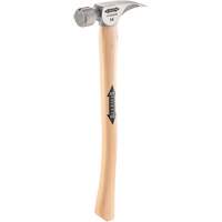 Marteau &agrave; face en titane frais&eacute;e avec manche incurv&eacute; en noyer, 14 oz, Prise en Bois, 18" lo Northern Industrial Supply Inc.