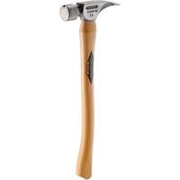 Marteau &agrave; face lisse en titane avec manche incurv&eacute; en noyer, 14 oz, Prise en Bois, 18" lo Northern Industrial Supply Inc.
