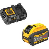 MAX FLEXVOLT Battery & Charger Kit, Lithium-Ion, 20 V/60 V, 9 Ah Northern Industrial Supply Inc.