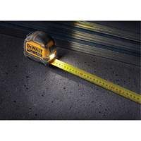 TOUGHSERIES Lighted Tape Measure, 26'/8 m, Imperial & Metric Graduations Northern Industrial Supply Inc.