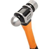 Ball Pein Hammer, 24 oz. Head Weight, Plain/Polished Face, Fibreglass Handle Northern Industrial Supply Inc.