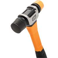 Soft Face Hammer, 16 oz. Head Weight, Plain Face, Solid Steel Handle, 12-1/4" L Northern Industrial Supply Inc.