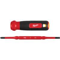 Tournevis &agrave; embouts interchangeables &agrave; tige articul&eacute;e isol&eacute; 1000 V, 2-en-1, 8-4/5" lo, Prise Coussin&eacute;e Northern Industrial Supply Inc.
