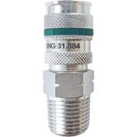 Raccord rapide QUIKSILVER Ultraflo 7,8 mm, Acier zingu&eacute;, 1/2", NPT m&acirc;le, 362 PSI Northern Industrial Supply Inc.