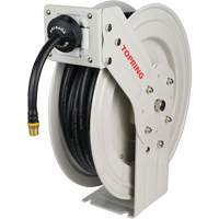 MAXREEL Single-Arm Automatic Rewind L Hose Reel with Rubber Hose, Air, 3/8" x 50', Single Hose, 250 PSI Northern Industrial Supply Inc.