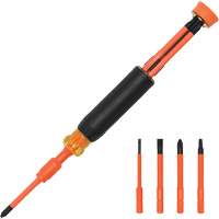 Tournevis isolant &agrave; embouts interchangeables 4-en-1 Northern Industrial Supply Inc.