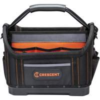 Sac ouvert de 14" pour outils d'ouvrier, 1680 Denier/Polyester, 25 pochettes, Noir/Gris/Orange Northern Industrial Supply Inc.