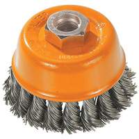 Knot-Twisted Wire Cup Brush, 3" Dia. x M10x1.5 Arbor Northern Industrial Supply Inc.