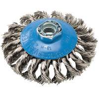 Knot-Twisted Wire Saucer Cup Brush, 6" Dia. x 5/8"-11 Arbor Northern Industrial Supply Inc.