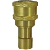 Hydraulic Quick Coupler - Brass Manual Coupler, Brass/Stainless Steel Northern Industrial Supply Inc.