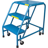 Escabeau roulant, 3 marches, Largeur de la marche 18", Hauteur de la plateforme 28", Acier Northern Industrial Supply Inc.