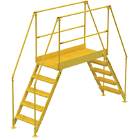 Crossover Ladder, 115-1/2" Overall Span, 50" H x 60" D, 24" Step Width Northern Industrial Supply Inc.