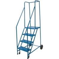 Rolling Step Ladder, 4 Steps, 18" Step Width, 37" Platform Height, Steel Northern Industrial Supply Inc.
