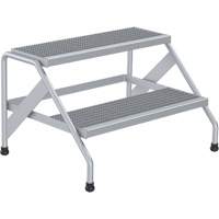 Escabeau en aluminium, 2 marche(s), 32-13/16" la x 24-9/16" lo x 20" h, Capacit&eacute; 500 lb Northern Industrial Supply Inc.