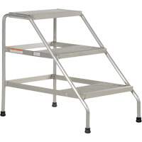 Escabeau en aluminium, 3 marche(s), 22-13/16" la x 34-9/16" lo x 30" h, Capacit&eacute; 500 lb Northern Industrial Supply Inc.