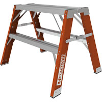 Escabeau chevalet &eacute;tabli Buildman, 2' ha x 33,5" la x 25,75" pr, Capacit&eacute; de 300 lb, Fibre de verre Northern Industrial Supply Inc.