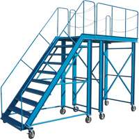 Snow Ladder, Steel, 10 Steps, 99" H, 85-1/2" D, 48" Step, Serrated Northern Industrial Supply Inc.