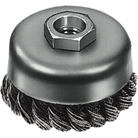 Brosse boisseau &agrave; fil nou&eacute;, 3" dia. x 5/8"-11 arbre Northern Industrial Supply Inc.