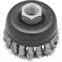 Brosse boisseau &agrave; fil nou&eacute;, 3" dia. x 5/8"-11 arbre Northern Industrial Supply Inc.