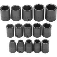 Jeu de douilles, Chocs, Prise 1/2", 6 pans Northern Industrial Supply Inc.
