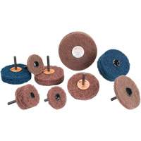 Standard Abrasives Buff & Blend Wheel, 3" Dia. x 1/4" W, 1/4" Arbor, Aluminum Oxide Northern Industrial Supply Inc.