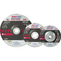 Sait Cutting Wheel, 5" x 0.045", 7/8" Arbor, Type 27, Aluminum Oxide, 12200 RPM Northern Industrial Supply Inc.