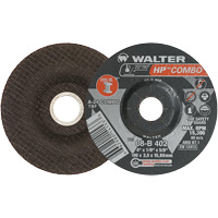 HP Combo Depressed Center Combination Wheel, 4" x 1/8", 5/8" Arbor, Type 27 Northern Industrial Supply Inc.