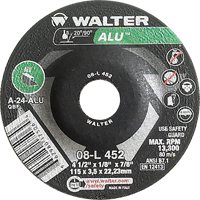 Depressed Centre Grinding Wheels - Aluminium Type 27, 4-1/2" x 1/8", 7/8" Arbor, Type 27 Northern Industrial Supply Inc.