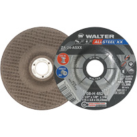 Meules &agrave; moyeu d&eacute;port&eacute; ALLSTEEL XX, 4-1/2" x 1/8", Arbre de 7/8", Type 27, Alumine de zirconium, 13 300 Tr/min Northern Industrial Supply Inc.