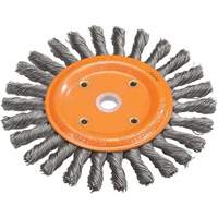 Disque &agrave; fils nou&eacute;s torsad&eacute;s d'&eacute;tabli, Dia. 6", Fils 0,0118", Arbre 5/8", Acier Northern Industrial Supply Inc.
