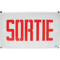Aqua NEMA 4x Sortie Signs, LED, Hardwired, French Northern Industrial Supply Inc.