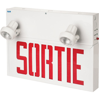 Stella Combination Signs - Sortie, LED, Hardwired, 17-1/2" L x 12-1/2" W, French Northern Industrial Supply Inc.