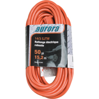 Cordon rallonge en vinyle, Ext&eacute;rieur, SJTW, AWG 14/3, 15 A, 50' Northern Industrial Supply Inc.