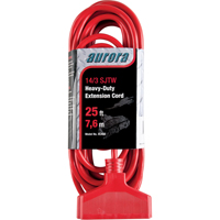 Vinyl Extension Cord, Outdoor, SJTW, 14/3 AWG, 15 A, 3 Outlet(s), 25' Northern Industrial Supply Inc.