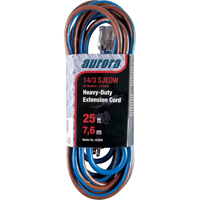 TPE-Rubber Extension Cord With Light Indicator, All-Weather, SJEOW, 14/3 AWG, 15 A, 25' Northern Industrial Supply Inc.