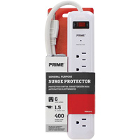 Surge Protector, 6 Outlets, 400 J, 1875 W, 2' Cord Northern Industrial Supply Inc.