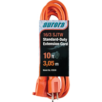 Extension Cord, Indoor/Outdoor, SJTW, 16/3 AWG, 13 A, 10' Northern Industrial Supply Inc.