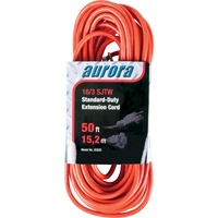 Extension Cord, Indoor/Outdoor, SJTW, 16/3 AWG, 13 A, 50' Northern Industrial Supply Inc.