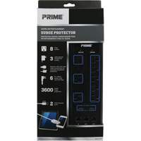 USB Charging Surge Protectors, 8 Outlets, 3600 J, 1875 W, 6' Cord Northern Industrial Supply Inc.