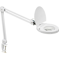 Lampe loupe DEL avec support en A, Dioptrie 3, Ampoule DEL, Bras de 47", Pinces serre-joints, Blanc Northern Industrial Supply Inc.