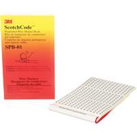 Livret d'&eacute;tiquettes pour le marquage de fils pr&eacute;imprim&eacute;es ScotchCode Northern Industrial Supply Inc.
