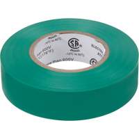 Electrical Tape, 19 mm (3/4") x 18 M (60'), Green, 7 mils Northern Industrial Supply Inc.