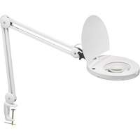 Lampe loupe ajustable, Dioptrie 5, Ampoule DEL, Bras de 47", Pinces serre-joints, Blanc Northern Industrial Supply Inc.