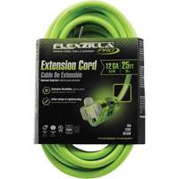 Flexzilla&reg; Pro Industrial Extension Cord, All-Weather, SJTW, 12/3 AWG, 15 A, 25' Northern Industrial Supply Inc.